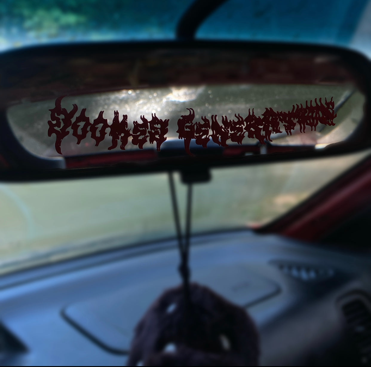 Doomed generation mirror sticker